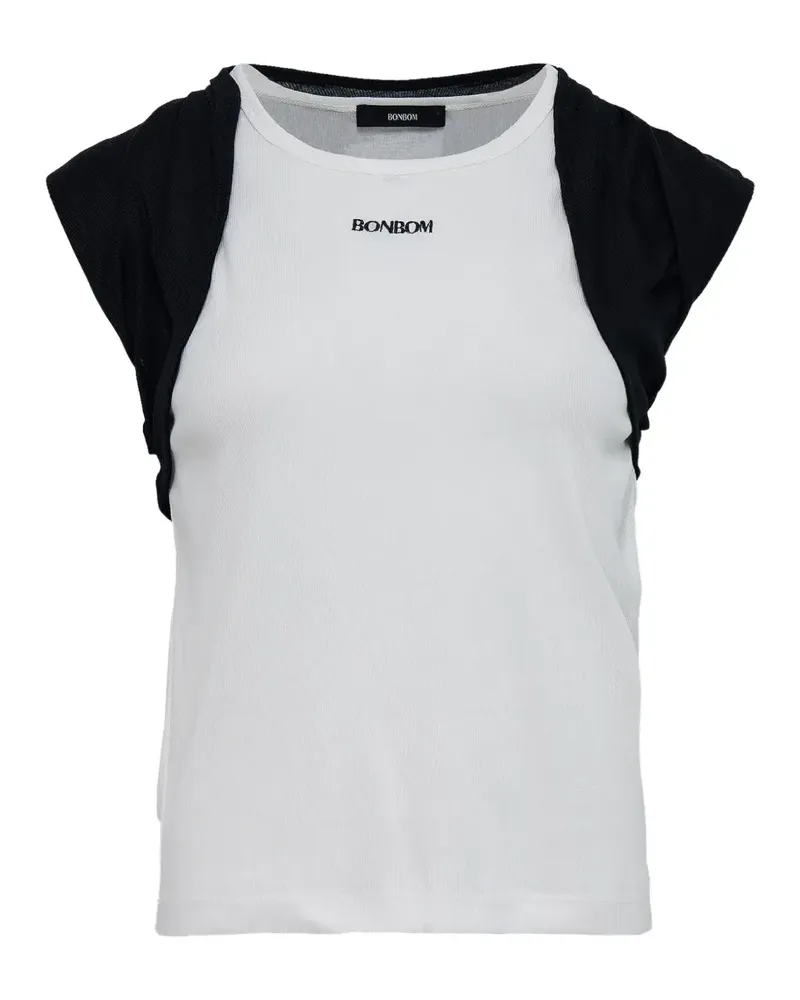 BONBOM Ärmelloses Fetish Tight T-Shirt - Weiß Weiß