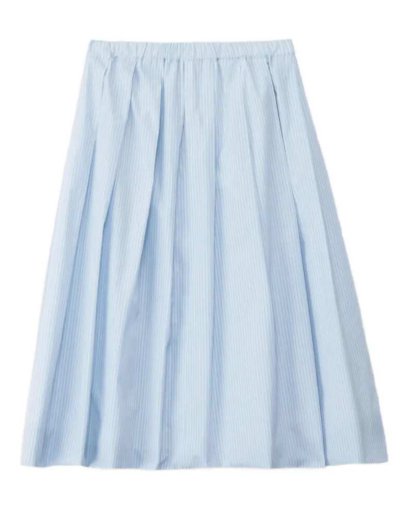 Fabiana Filippi pleated striped skirt - Blau Blau