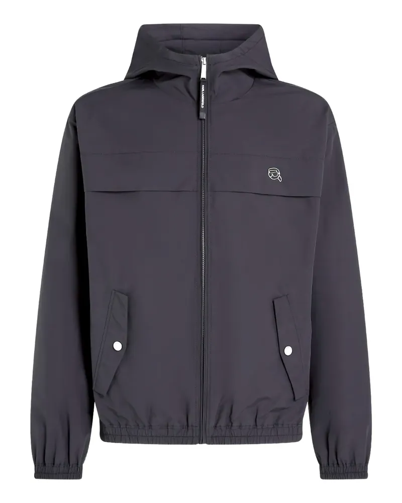 Karl Lagerfeld Ikon Kapuzenjacke - Schwarz Schwarz