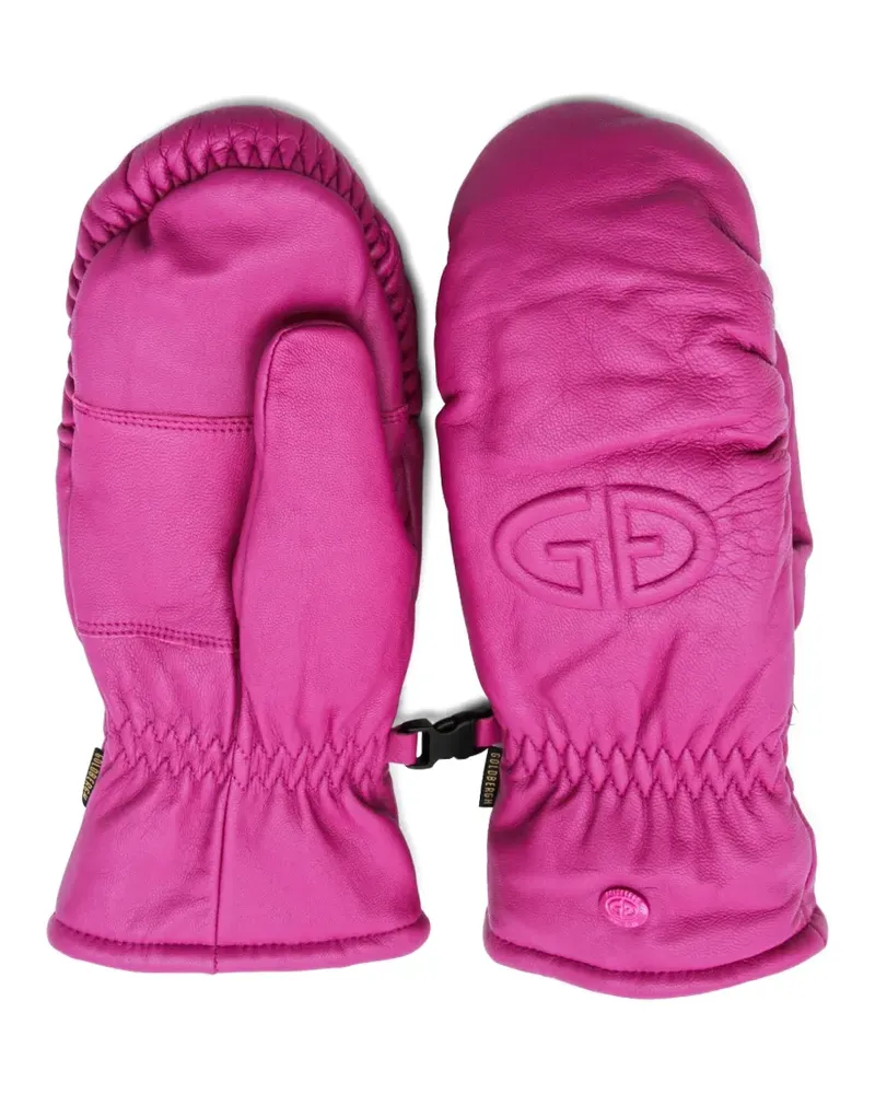 GOLDBERGH embossed logo gloves - Rosa Rosa