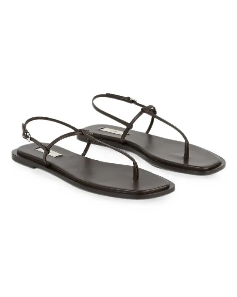Totême T-strap sandals - Braun Braun