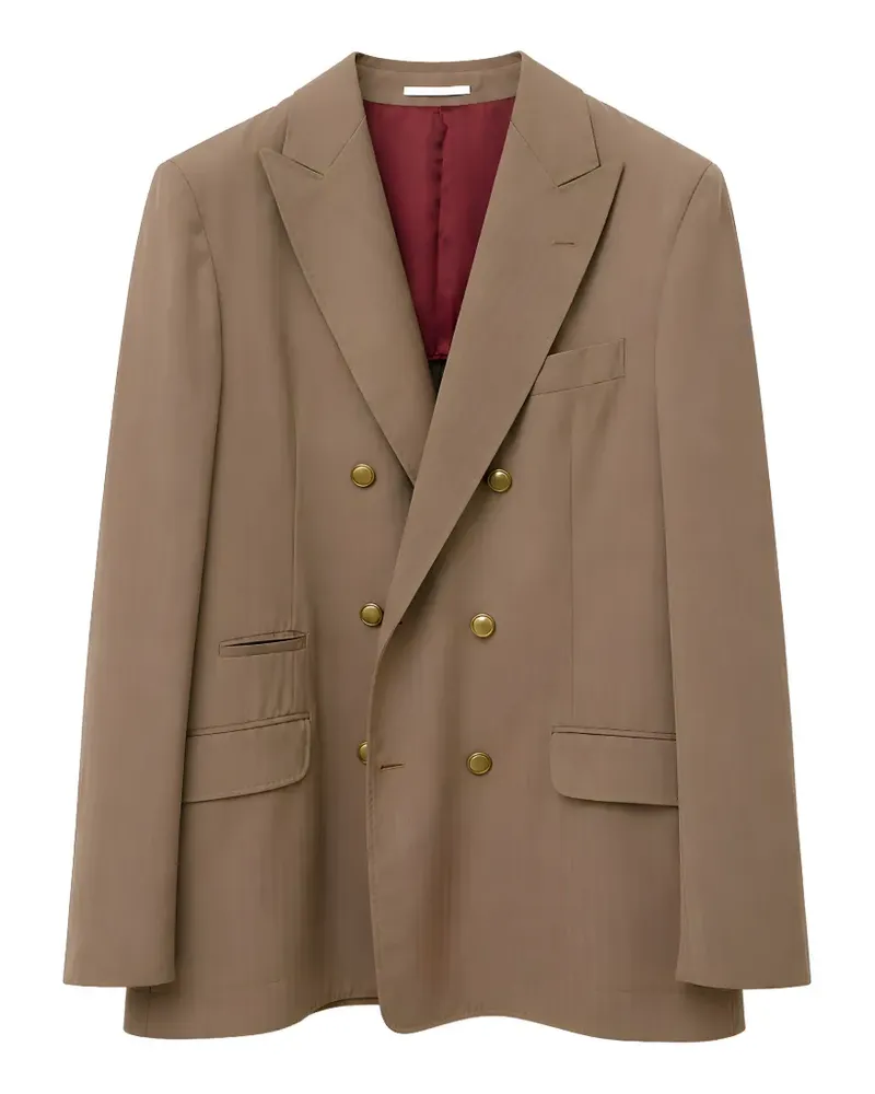 Brunello Cucinelli double-breasted blazer - Nude Nude