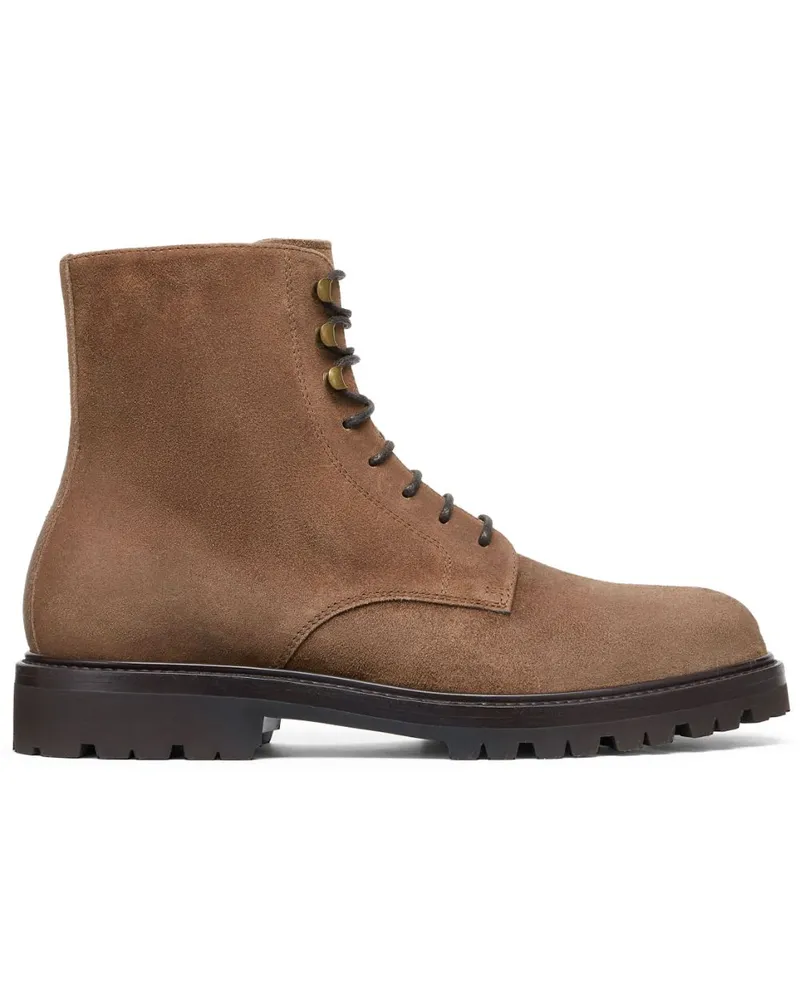 Brunello Cucinelli Schnürstiefel aus Wildleder - Braun Braun