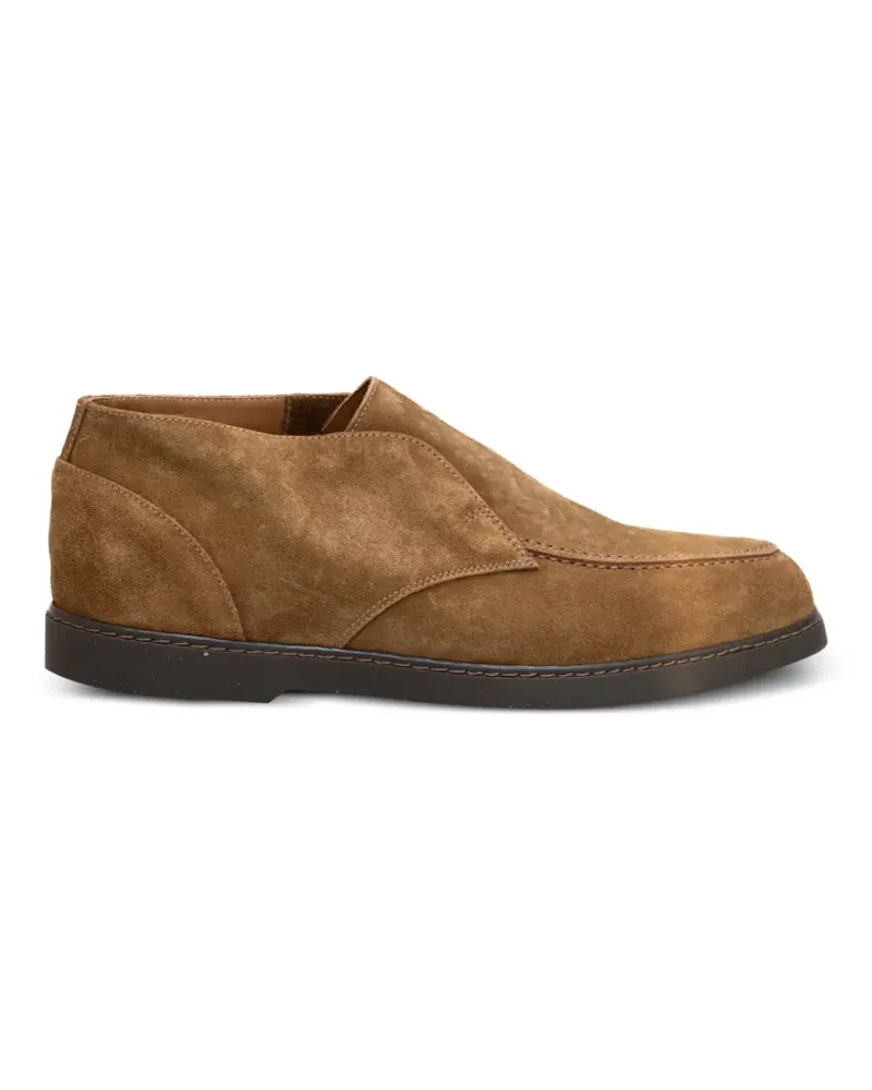 Doucal´s suede apron-toe desert boots - Braun Braun