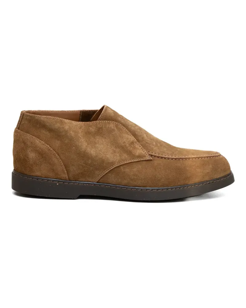 Doucal´s suede apron-toe desert boots - Braun Braun