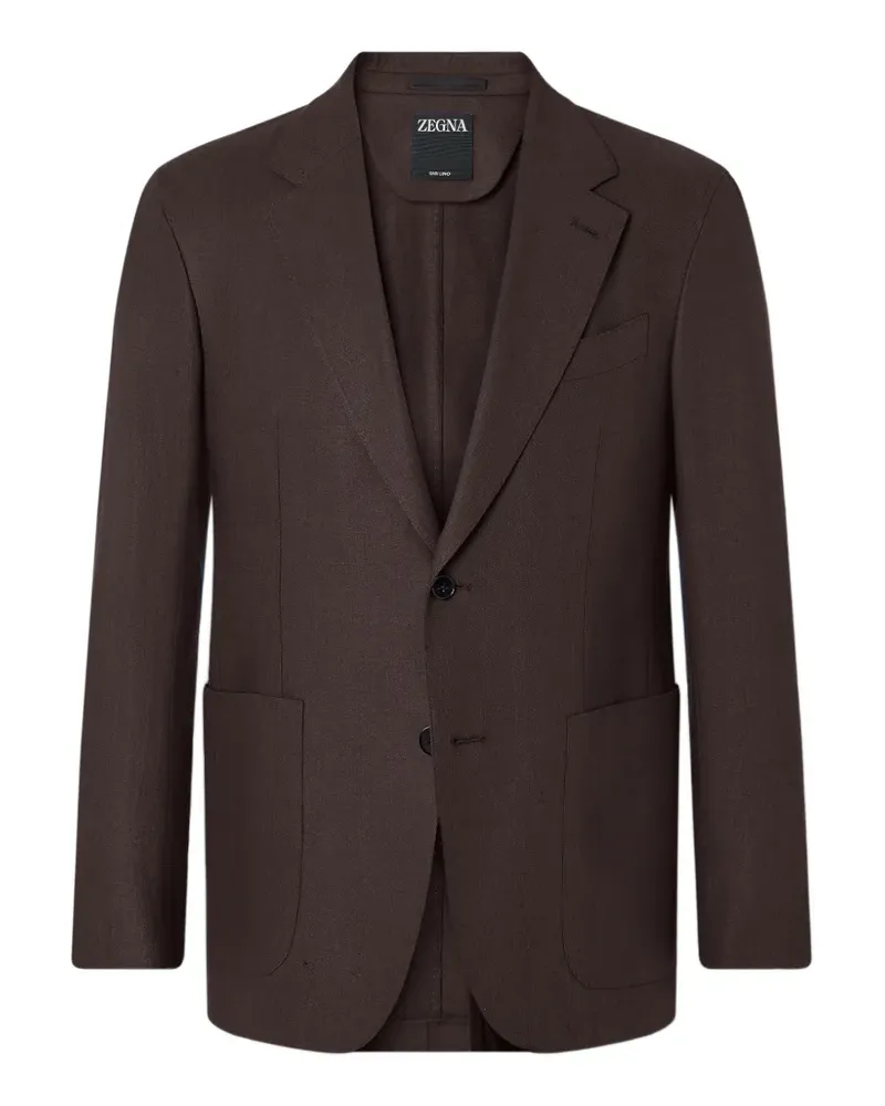 Ermenegildo Zegna Oasi Jacke aus Leinen - Braun Braun