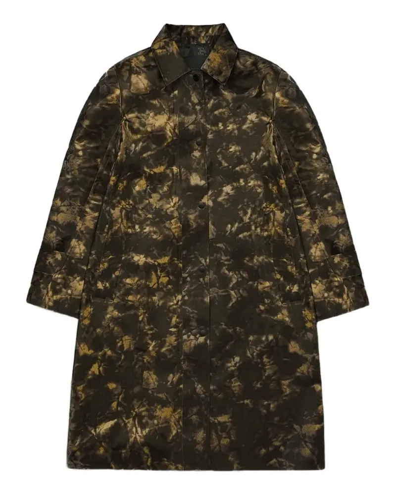 RAINS Gemusterter Mantel - Braun Braun