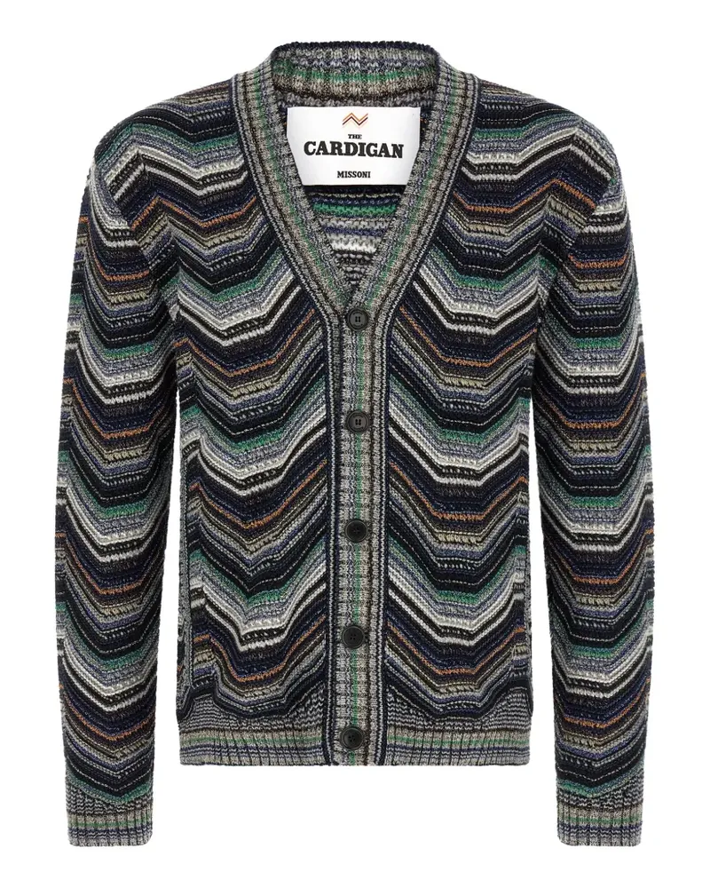 Missoni Cardigan mit Zickzackmuster - Grün Grün