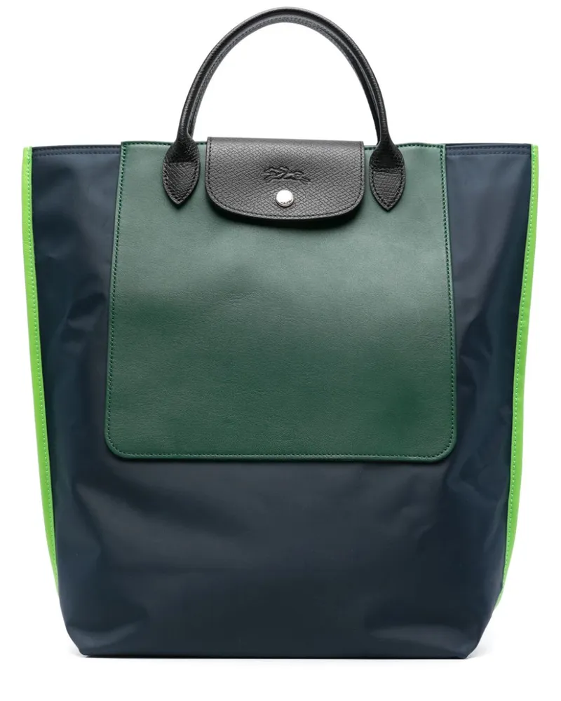 Longchamp Mittelgroße Cabas Handtasche Blau