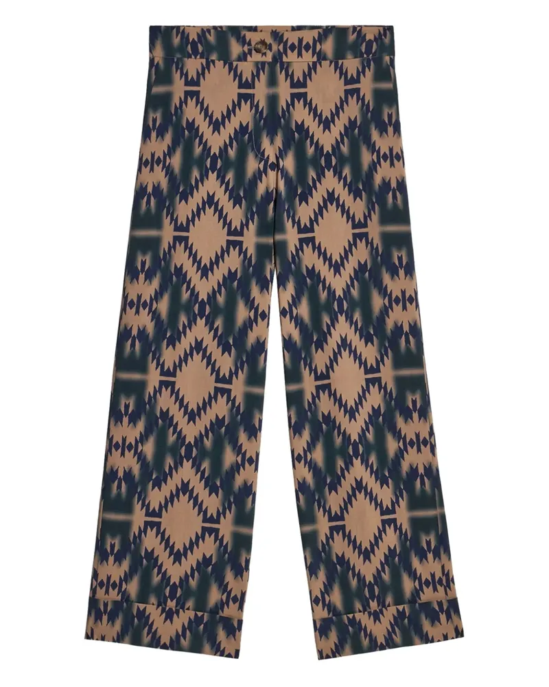 Pierre-Louis Mascia Hose mit geometrischem Print - Blau Blau