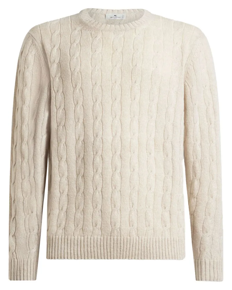 Etro Kaschmirpullover mit Zopfmuster - Nude Nude
