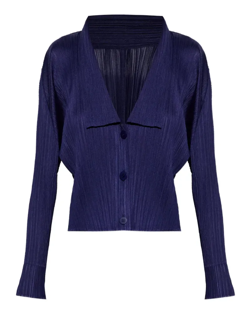 Issey Miyake May pleated blouse - Blau Blau