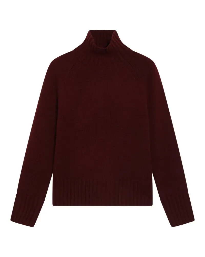 Max Mara Max Mara V-Ausschnitt-Pullover mit Raglanärmeln - Rot Rot