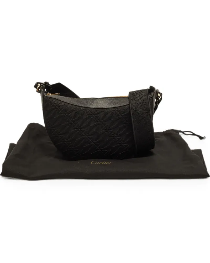Cartier C de  monogram-pattern shoulder bag - Schwarz Schwarz