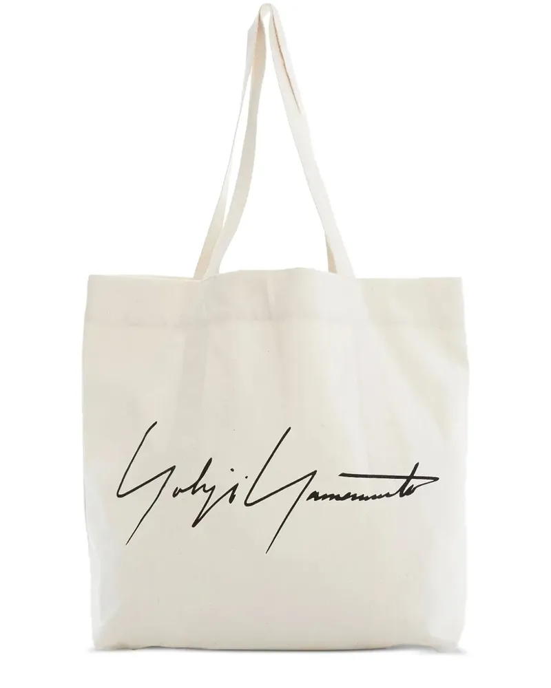Yohji Yamamoto Signature' Shopper - Nude Nude