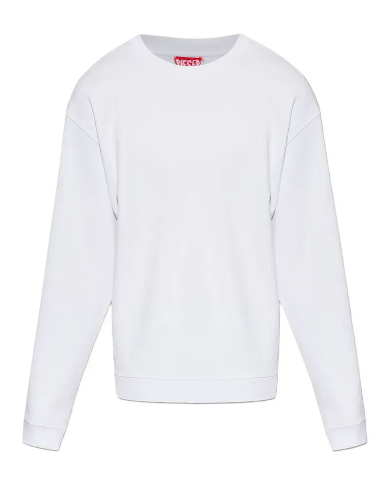 Diesel crew-neck long-sleeve sweatshirt - Weiß Weiß