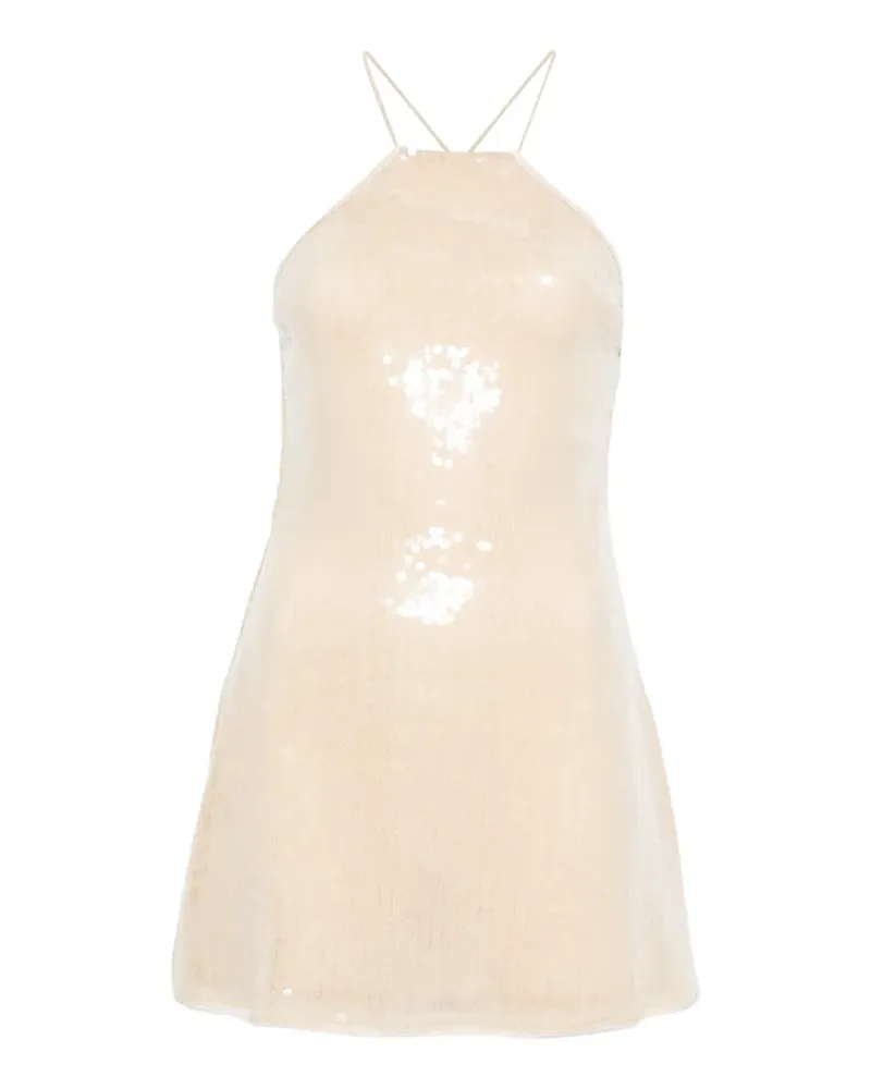 Oséree Minikleid mit Pailletten - Nude Nude