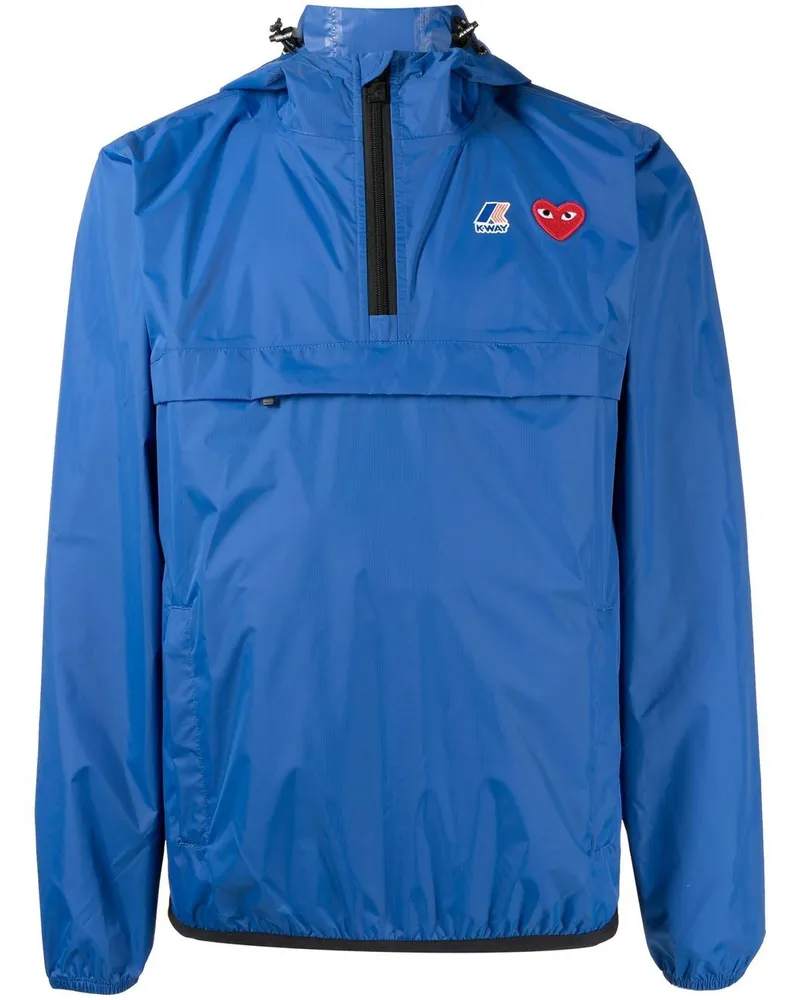 Comme des Garçons x K-Way Kapuzenjacke - Blau Blau