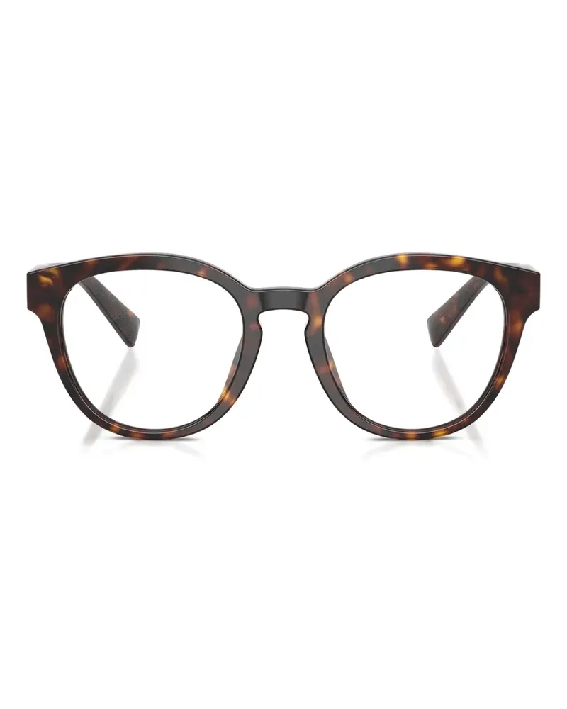 Dolce & Gabbana Runde Havana Brille - Braun Braun