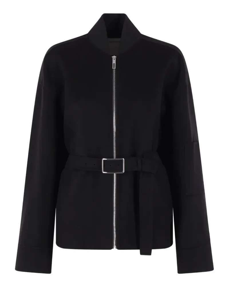 Max Mara belted zip-up jacket - Schwarz Schwarz