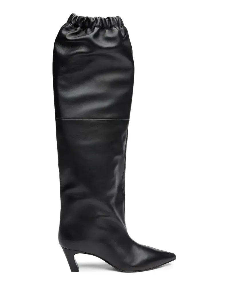 ash Kniehohe Victoria Stiefel - Schwarz Schwarz