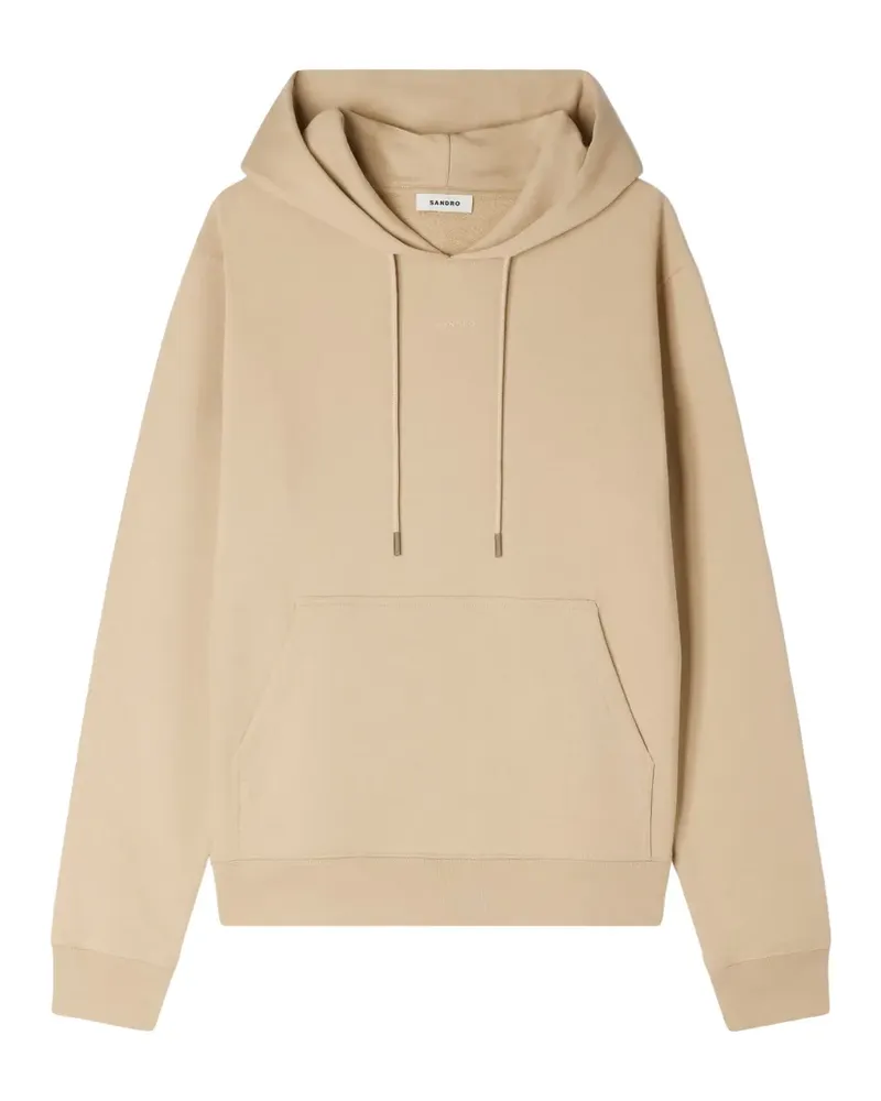 Sandro Sweatshirt mit Logo - Nude Nude