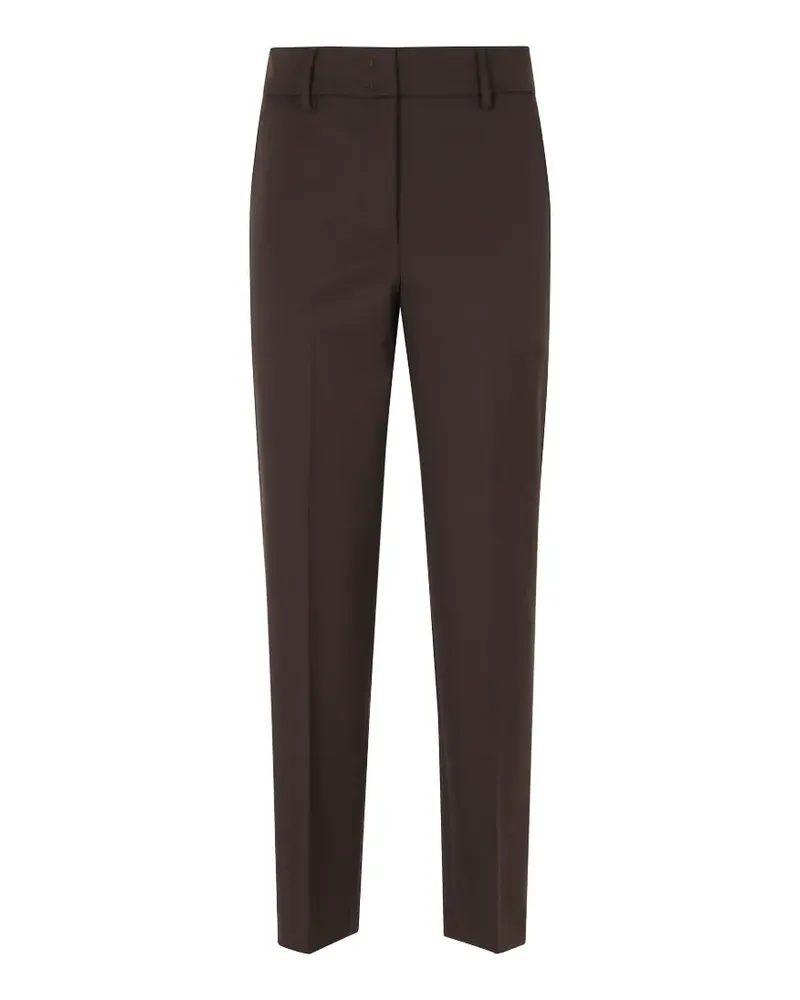 Seventy Klassische Hose mit Bügelfalten - Braun Braun