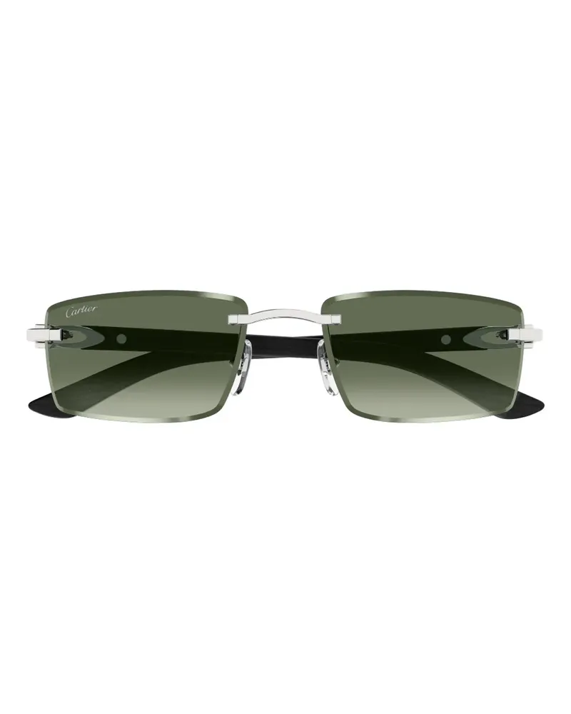 Cartier rectangle rimless CT0582S sunglasses - Grün Grün