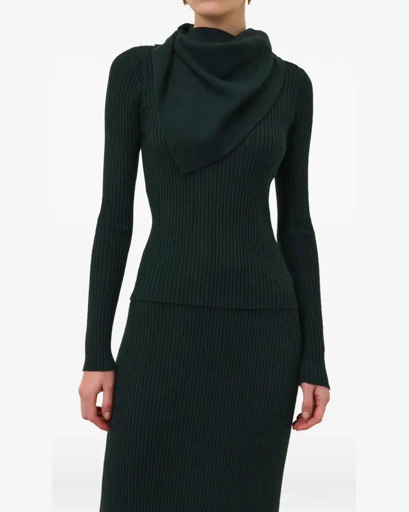 Zimmermann Valiant Pullover aus geripptem Strick - Grün Grün