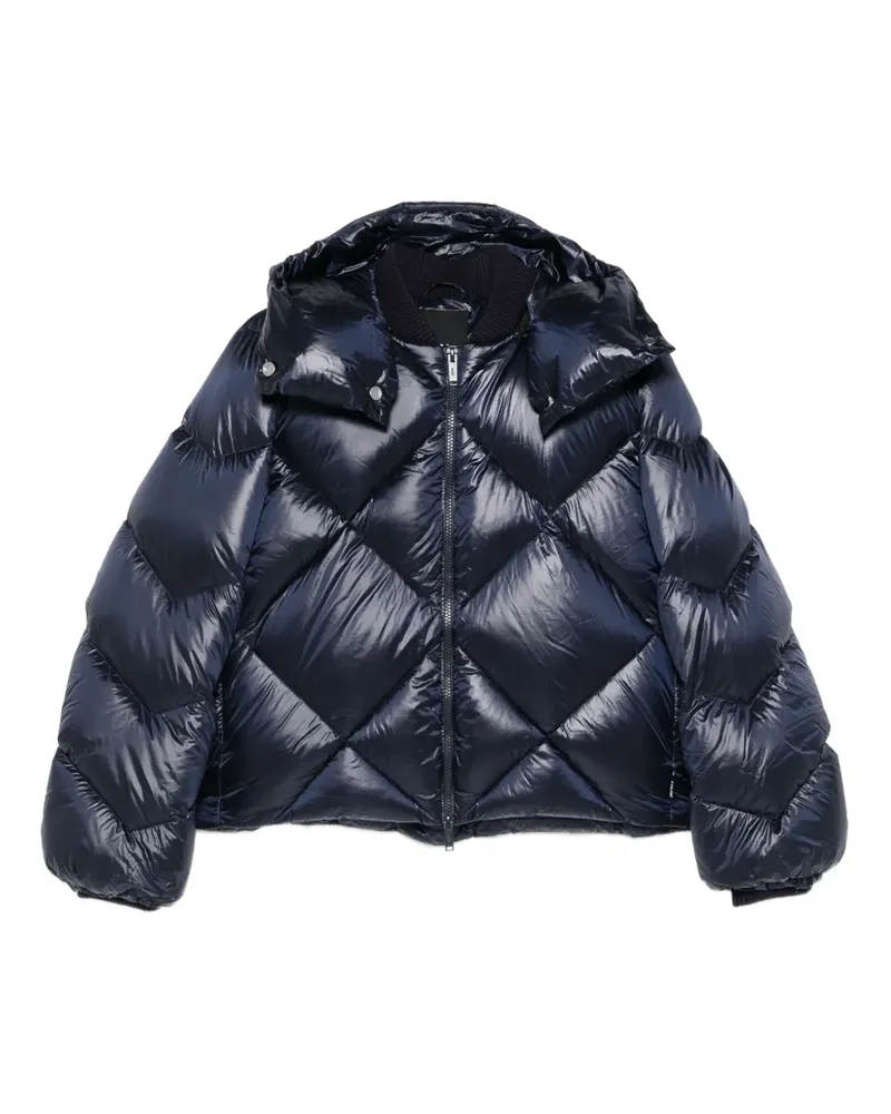 ADD Gesteppte Kapuzenjacke - Blau Blau