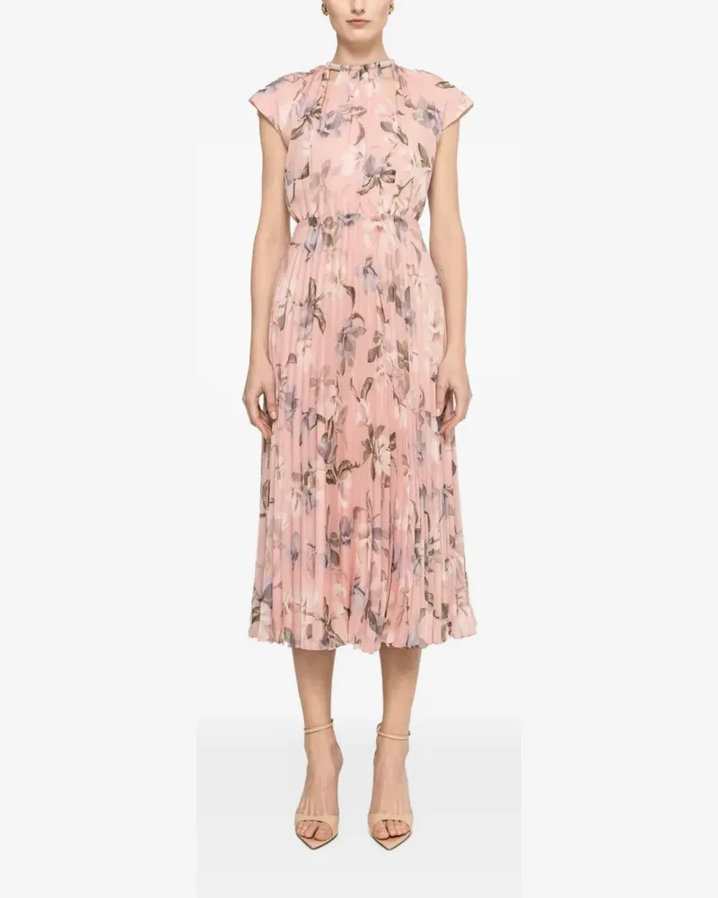 NISSA Kleid mit Plissee - Rosa Rosa