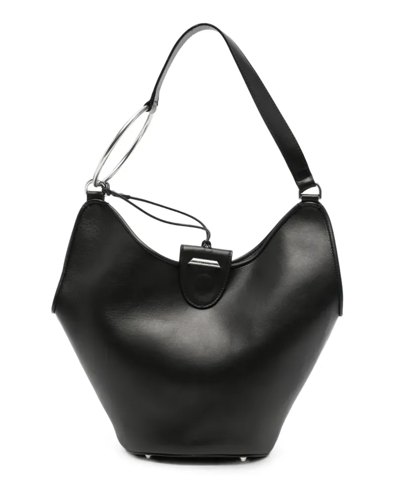 Dondup Schultertasche mit Ring - Schwarz Schwarz