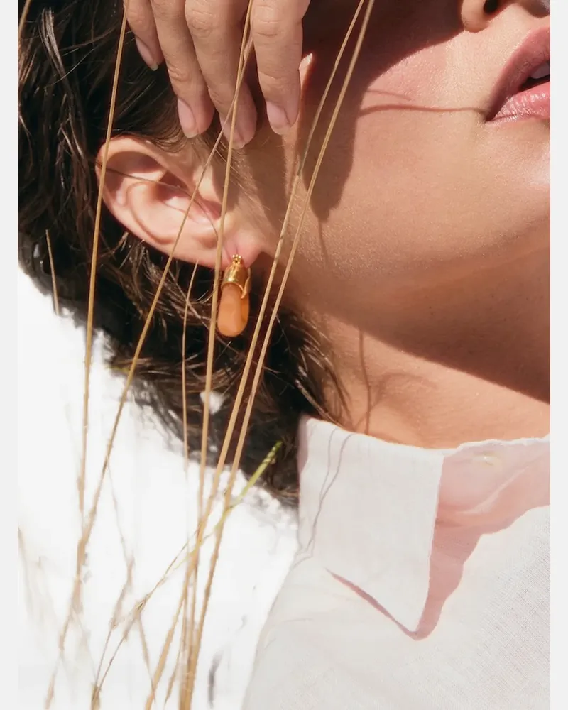 Lizzie Fortunato Organic hoop earrings - Gold Gold