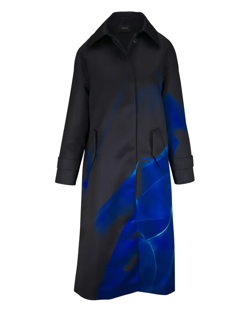 Akris Midikleid mit Print - Schwarz Schwarz