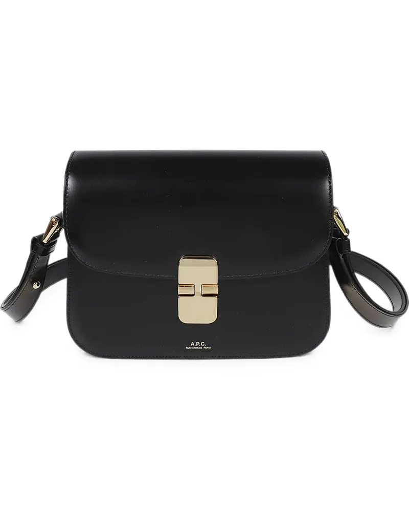 A.P.C. Kleine Grace Schultertasche - Schwarz Schwarz