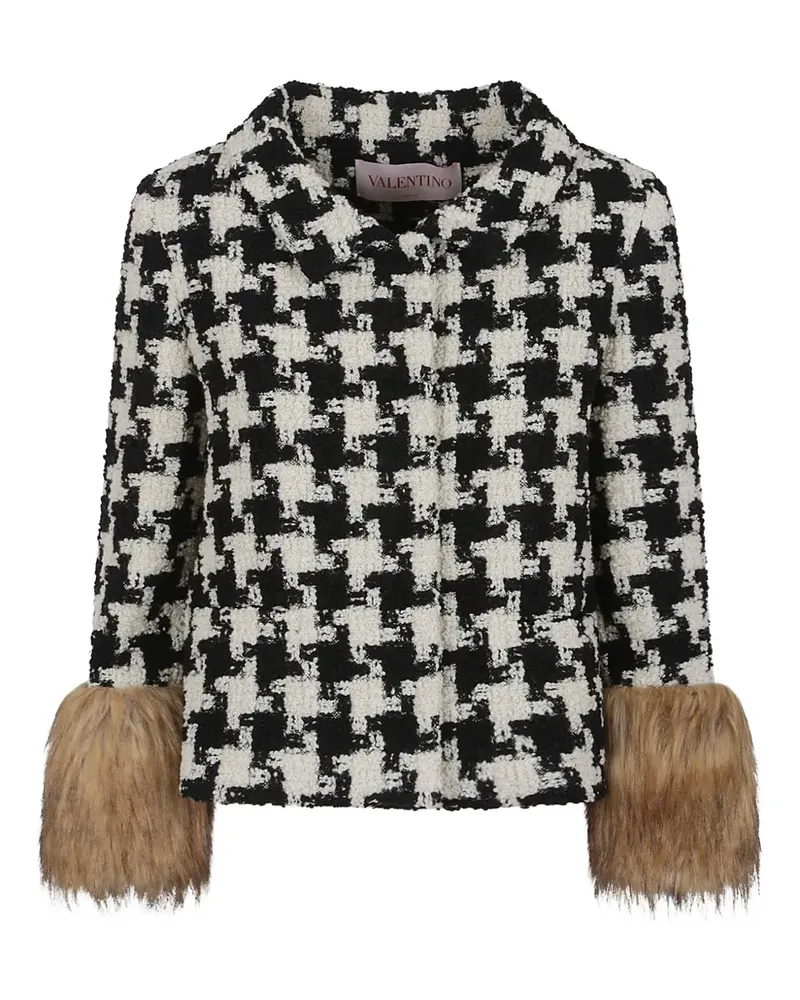 Valentino Garavani Tweed-Jacke mit Pailletten - Nude Nude