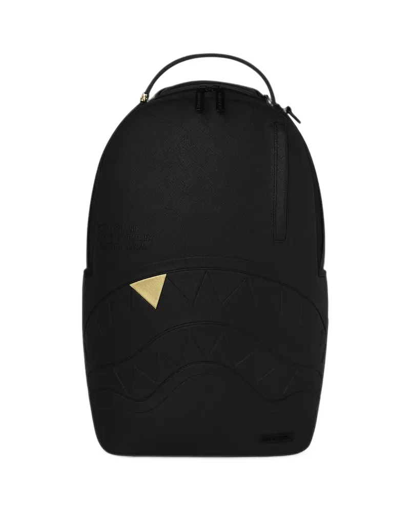 Sprayground Rucksack mit Hai-Prägung - Schwarz Schwarz