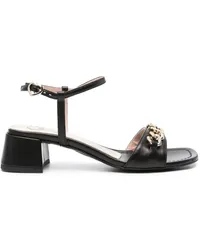 Moschino Sandalen Herz-Kette 50mm Schwarz