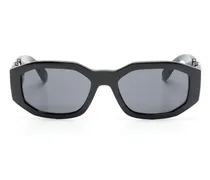 Medusa Biggie Sonnenbrille mit geometrischem Gestell - Schwarz