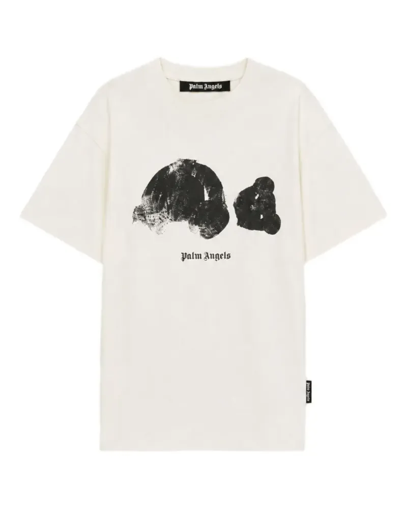 Palm Angels Spray Bear T-Shirt - Nude Nude