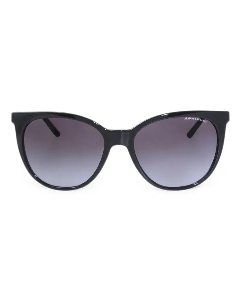 Armani Exchange Sonnenbrille mit Cat-Eye-Gestell - Schwarz Schwarz