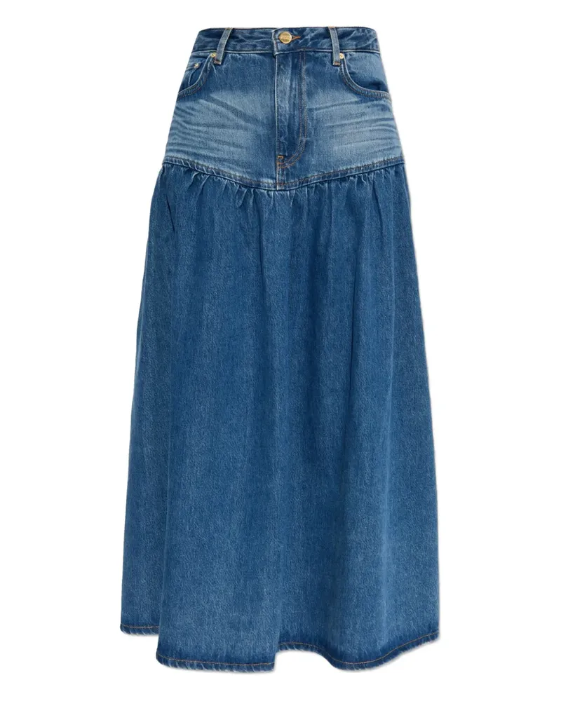 Ganni Midirock aus Denim - Blau Blau