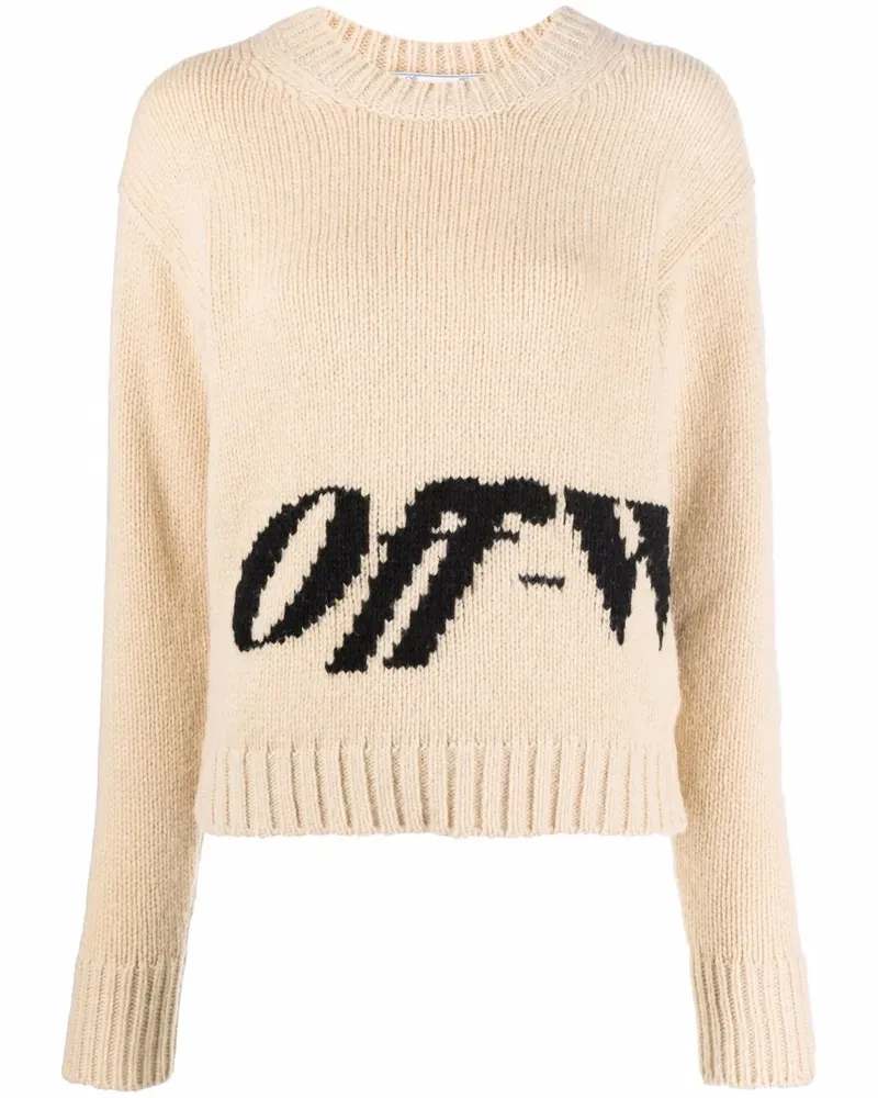 OFF-WHITE Pullover mit rundem Ausschnitt - Nude Nude