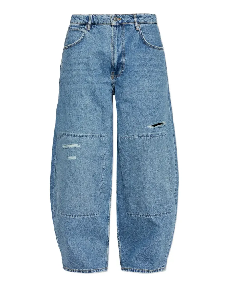 AllSaints Weite Jeans mit Barrel-Einsatz - Blau Blau