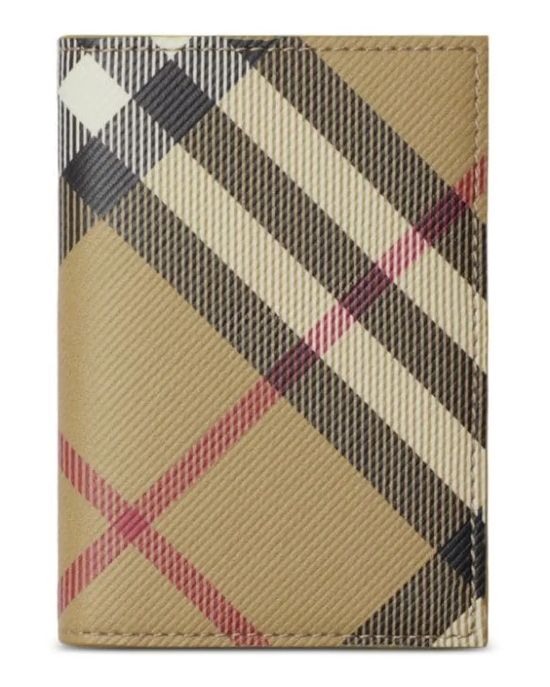 Burberry Kariertes Kartenetui - Nude Nude