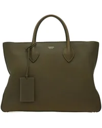 Ferragamo Große Tote Bag mit Logo-Stempel Grün