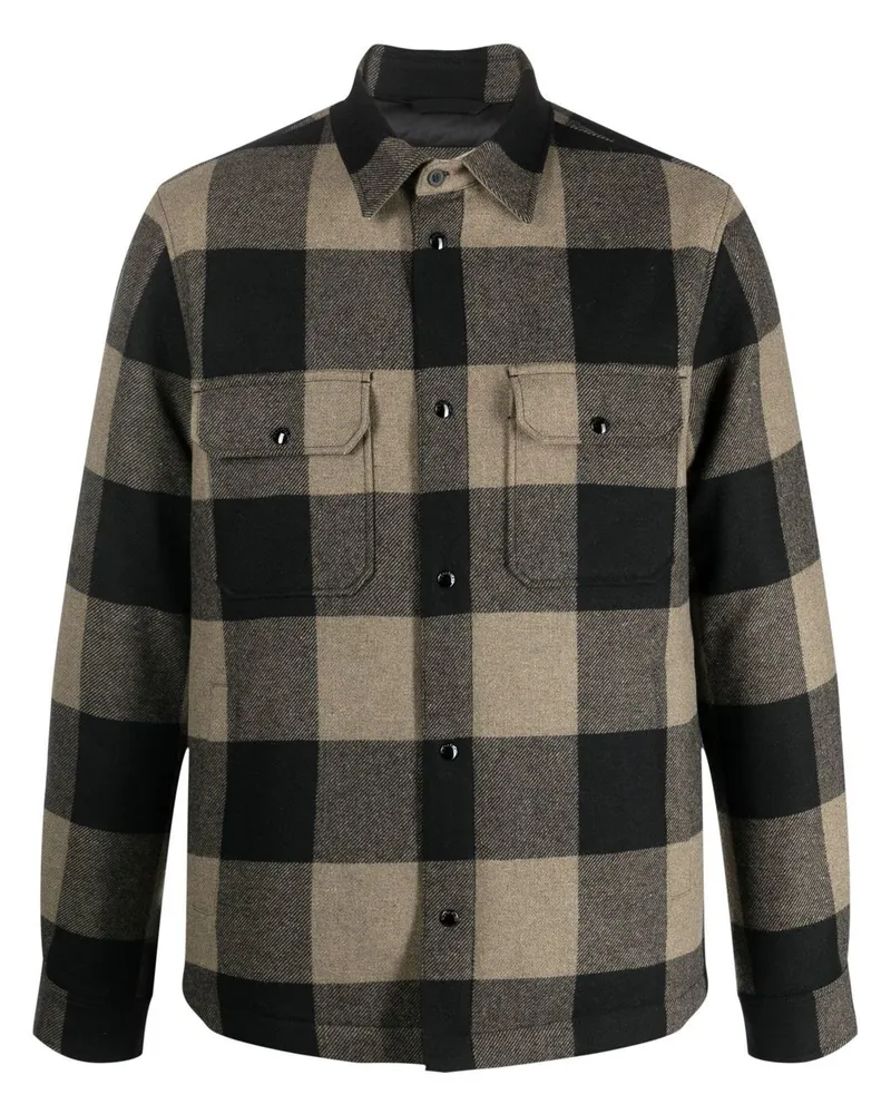 Woolrich Gesteppte Hemdjacke mit Karomuster - Grün Grün
