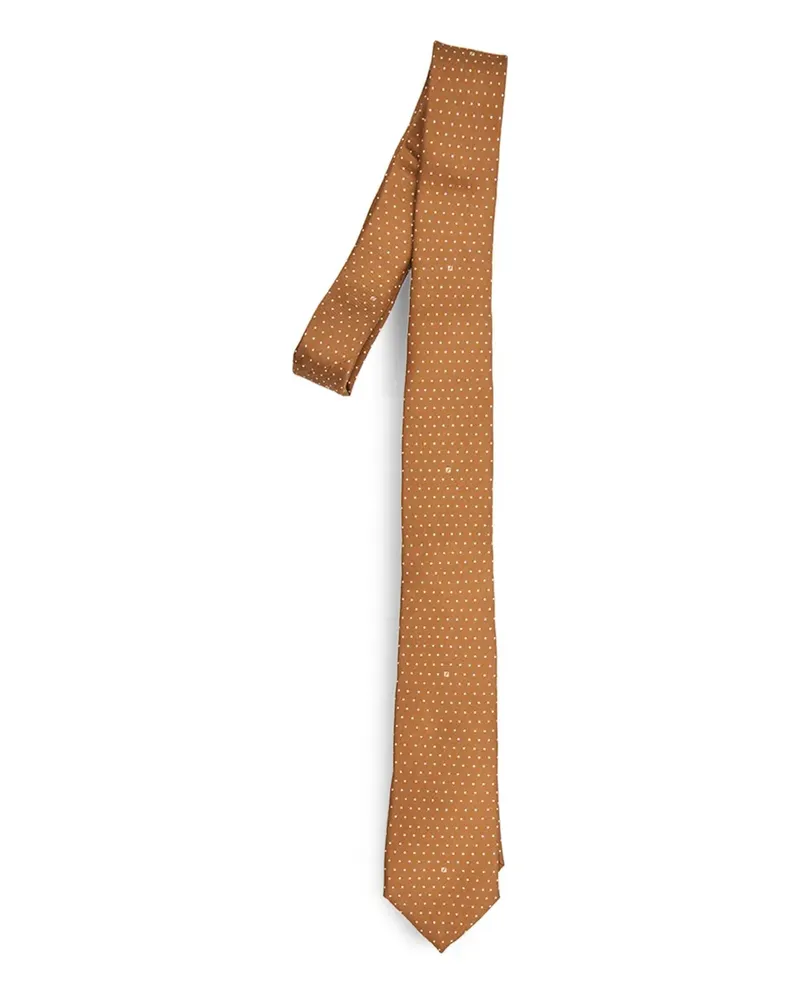 Fendi Krawatte mit Polka Dots - Gelb Gelb