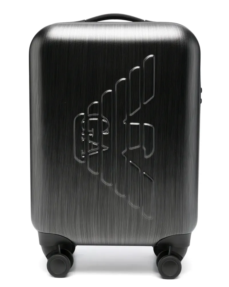 Emporio Armani Koffer mit Logo-Prägung - Grau Grau