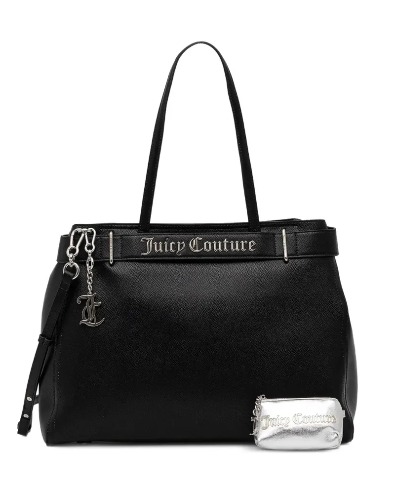 Juicy Couture Jasmine logo-charm satchel - Schwarz Schwarz